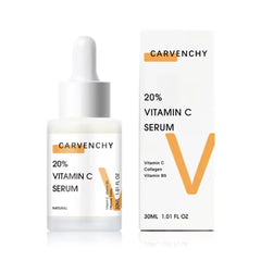Vitamin C Serum 20% - Anti-Aging & Brightening Formula with Natural Antioxidants, Collagen & Hyaluronic Acid, Reduces Dark Spots & Wrinkles - 30ml/1.01 fl oz
