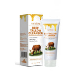Beef Tallow Cleanser – Deep Cleansing Face Wash with Manuka Honey, Ceramide NP & Aloe Vera – Hydrating & Balancing Skincare for All Skin Types, 100g