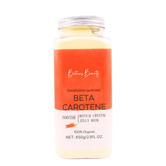 Beta-Carotene Repair & Soothe Jelly Mask by Britain's Beauty - Organic Hydrating Facial Treatment, Enhances Radiance and Skin Tone, 650g