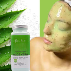 Britains Beauty Aloe Vera Repair Crystal Jelly Mask - 100% Organic, Deep Hydration, Anti-Aging, Soothing & Revitalising Skin Care - 650g/23 FL.OZ