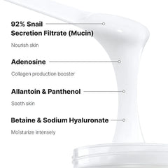 Advanced Snail 92 All In One Cream, Hydrating & Repairing Snail Mucin Moisturizer for Brightening, Anti-Aging Care and Smooth, Healthy Skin, Suitable for All Skin Types