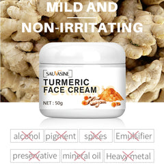 Turmeric Face Cream, Whitening Cream for Anti-Aging, Moisturizing and Skin Brightening – 50g