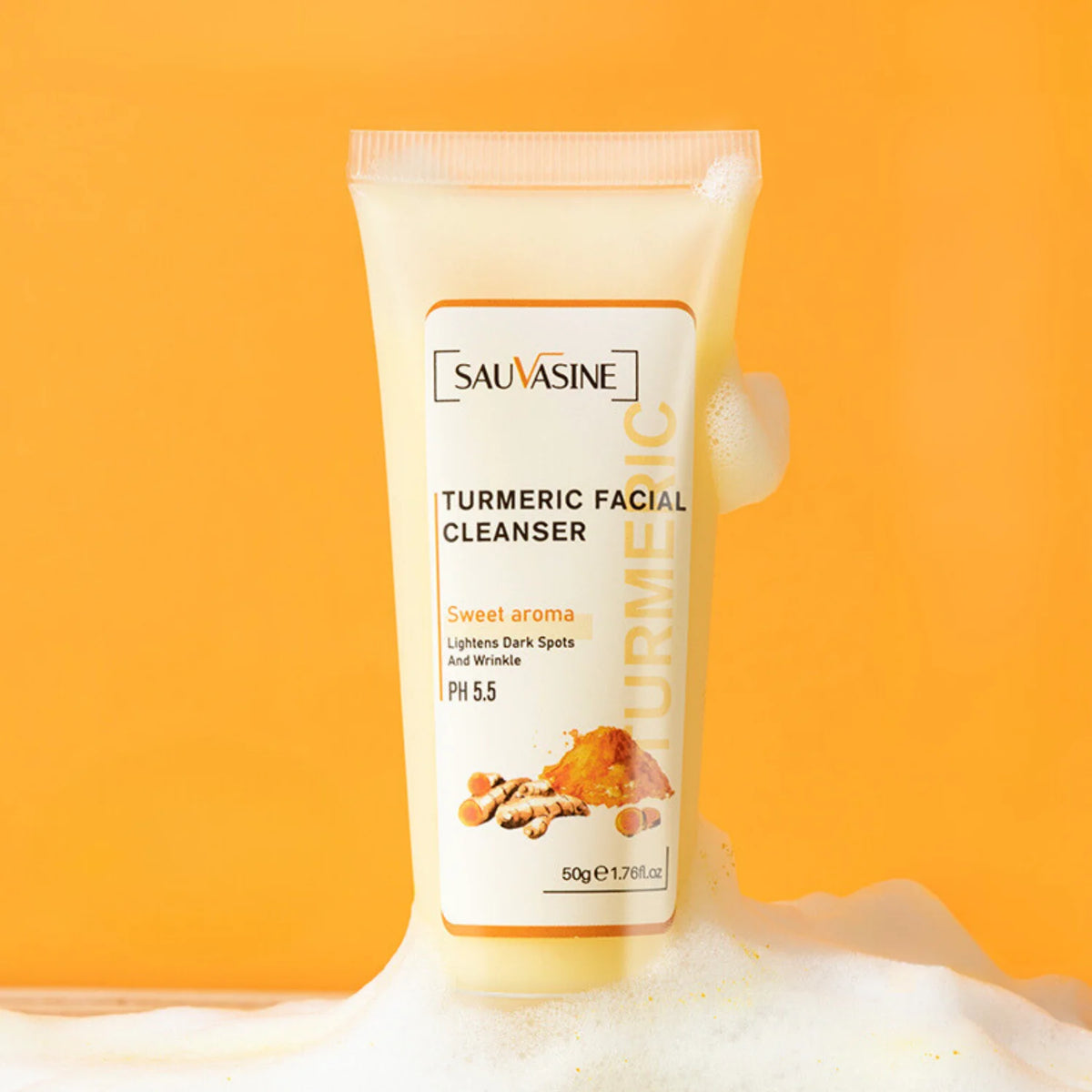Turmeric Facial Cleanser - Deep Cleansing, Acne Treatment, 50g