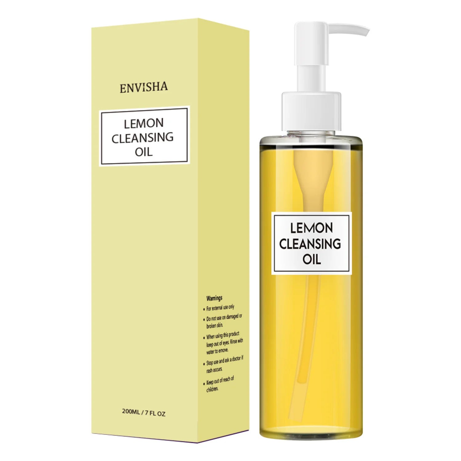 Lemon Cleansing Oil - Natural Organic Makeup Remover, High-Quality Dirt Dissolver, for All Skin Types - 200ml