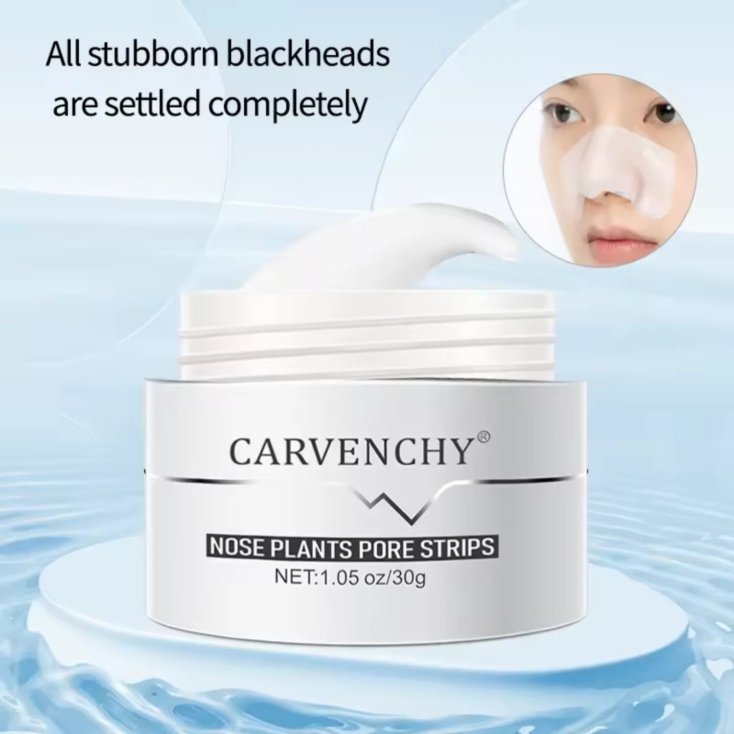 Nose Plants Pore Strips - Deep Cleansing Blackhead Removal, Pore Shrinking & Skin Refreshing - 30g