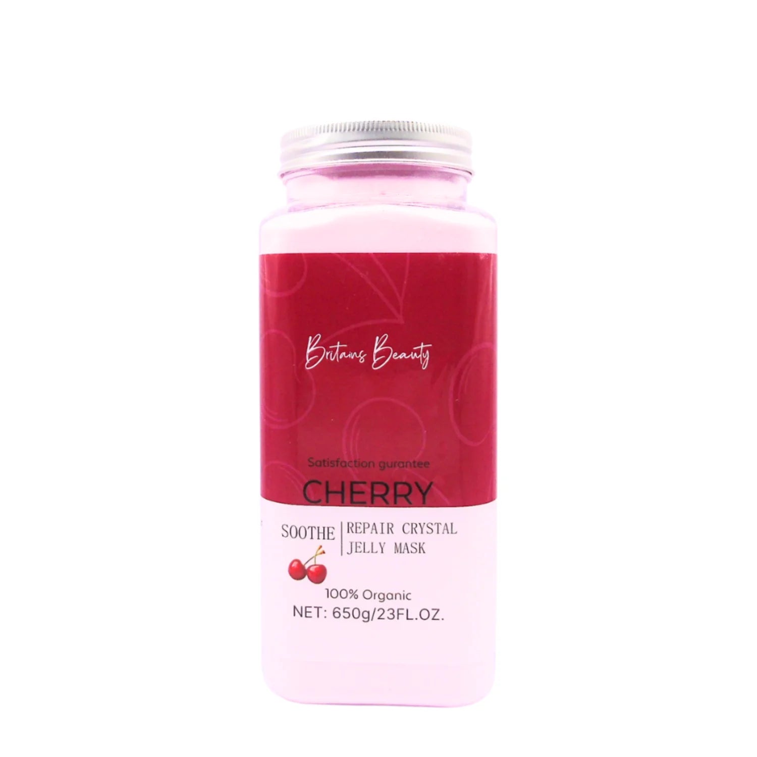 Britains Beauty Cherry Repair Crystal Jelly Mask - 100% Organic, Deep Hydration, Natural Ingredients, 23FL.OZ, Radiant Glow, Soothe and Repair Skin