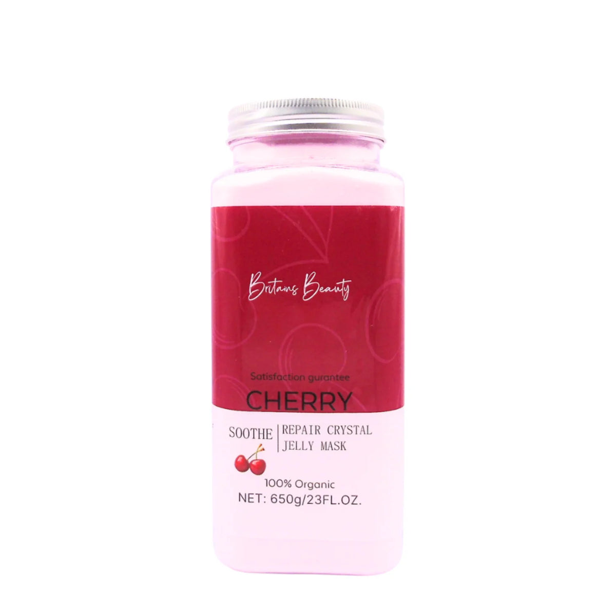 Britains Beauty Cherry Repair Crystal Jelly Mask - 100% Organic, Deep Hydration, Natural Ingredients, 23FL.OZ, Radiant Glow, Soothe and Repair Skin