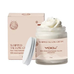 Pure Grass-Fed Whipped Tallow Cream,  Natural Moisturizer for Face & Body.