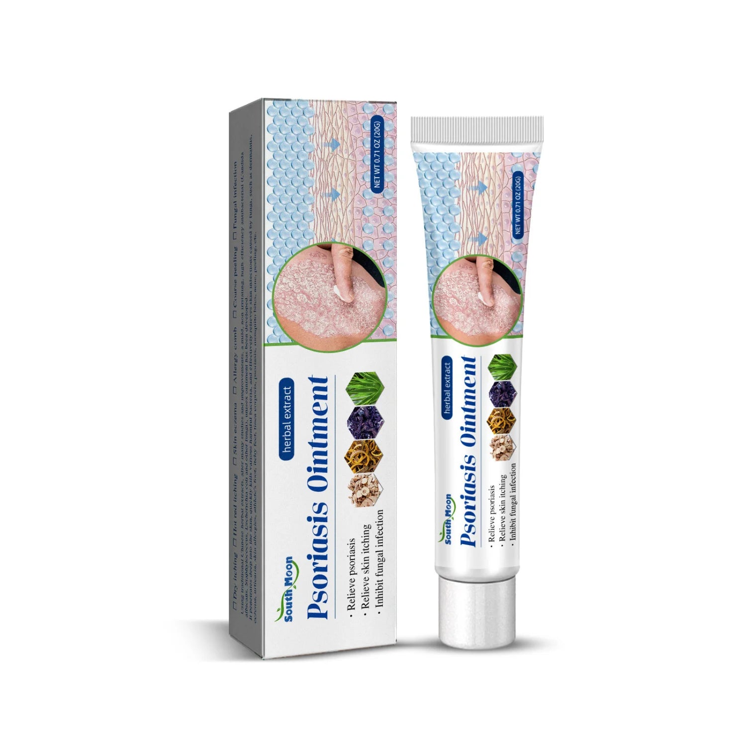 Britains Beauty Herbal Extract Psoriasis Ointment - Relieve Psoriasis, Itching & Fungal Infection - Safe, Non-Toxic, Deep Penetration