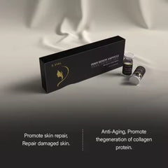 PDRN Ampoule Serum for Skin Repair & Anti-Aging - Brightening & Rejuvenating Korean Skincare Treatment – 5 Vials with Applicator
