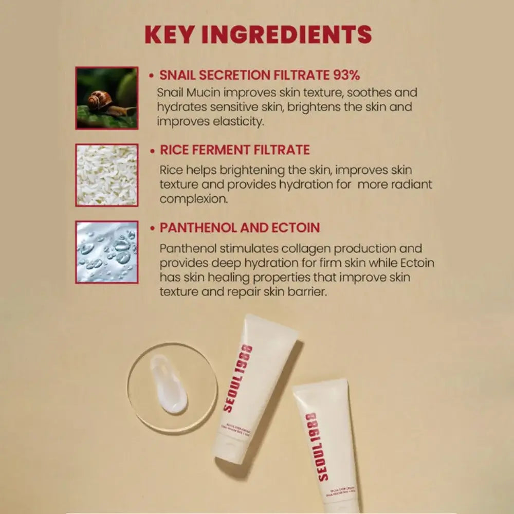 Seoul 1988 Snail Mucin Cream