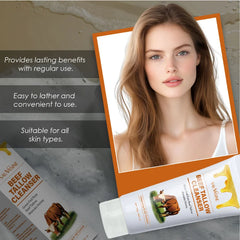 Beef Tallow Cleanser – Deep Cleansing Face Wash with Manuka Honey, Ceramide NP & Aloe Vera – Hydrating & Balancing Skincare for All Skin Types, 100g