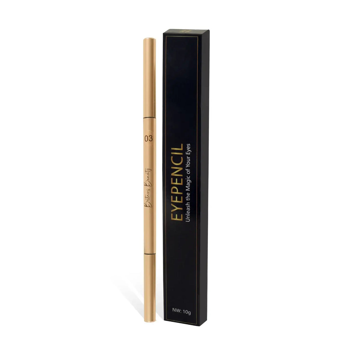 Britains Beauty Eyebrow Pencil – Long-Lasting Dual-Ended Eye Pencil with Spoolie Brush for Natural Definition, Smooth Glide Texture & Precise Filling