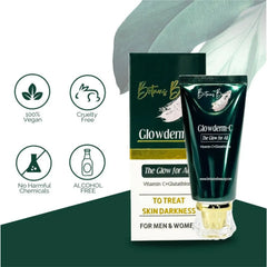 Britains Beauty Glowderm-C: Premium Whitening Cream with Vitamin-C & Glutathione for Radiant, Even-Toned Skin - 50gm