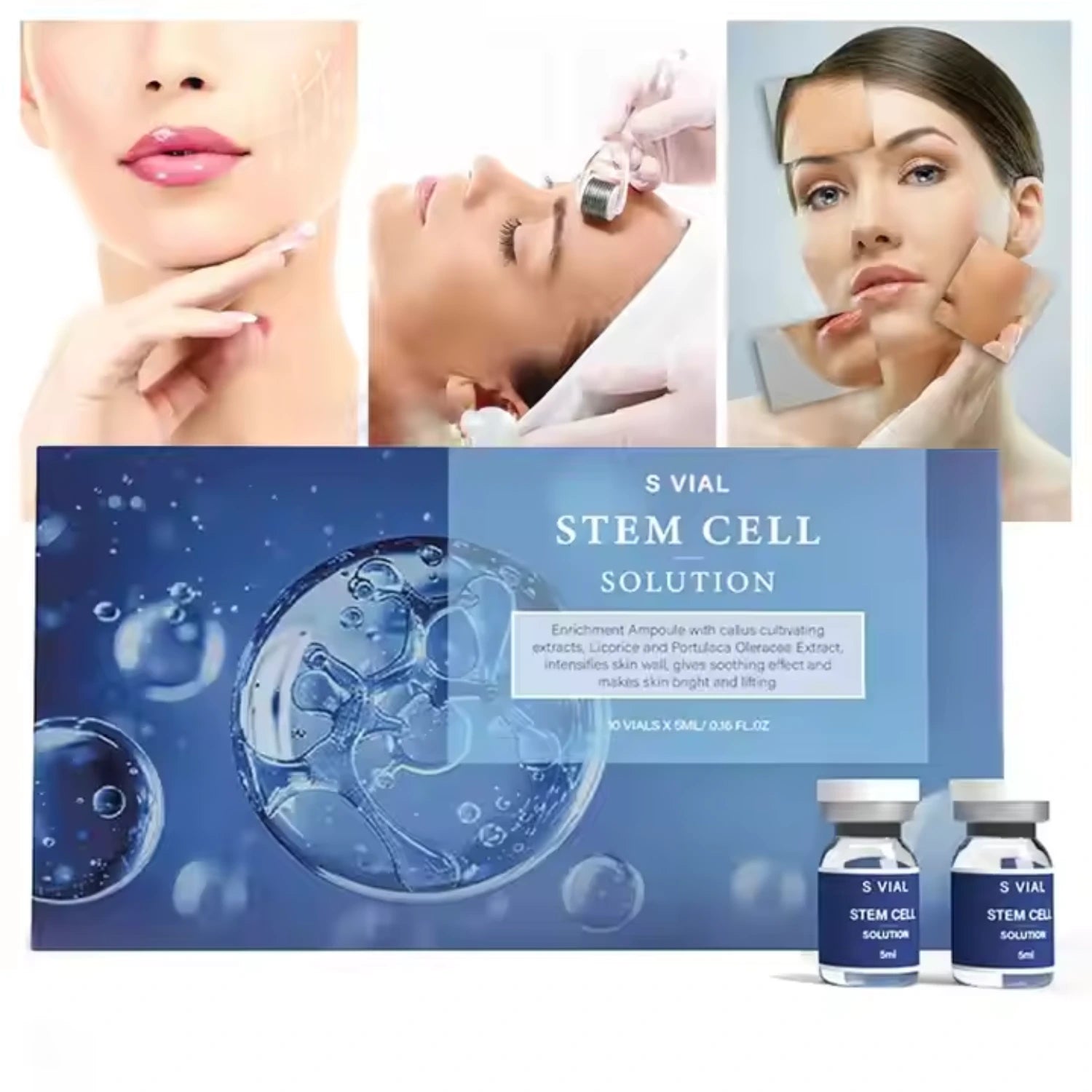 Stem Cell Solution - Advanced Skin Rejuvenation Serum - Hydrating & Anti-Aging Formula for All Skin Types