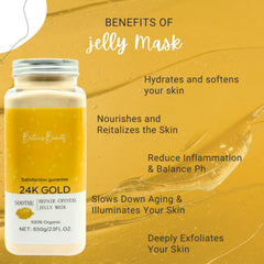Britains Beauty 24K Gold Repair Crystal Jelly Mask - 650g