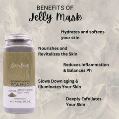 Britain's Beauty Sea Mud Soothe Repair Crystal Jelly Mask - Deep Hydration, Radiance, Organic Ingredients - 650g/23 fl. oz.