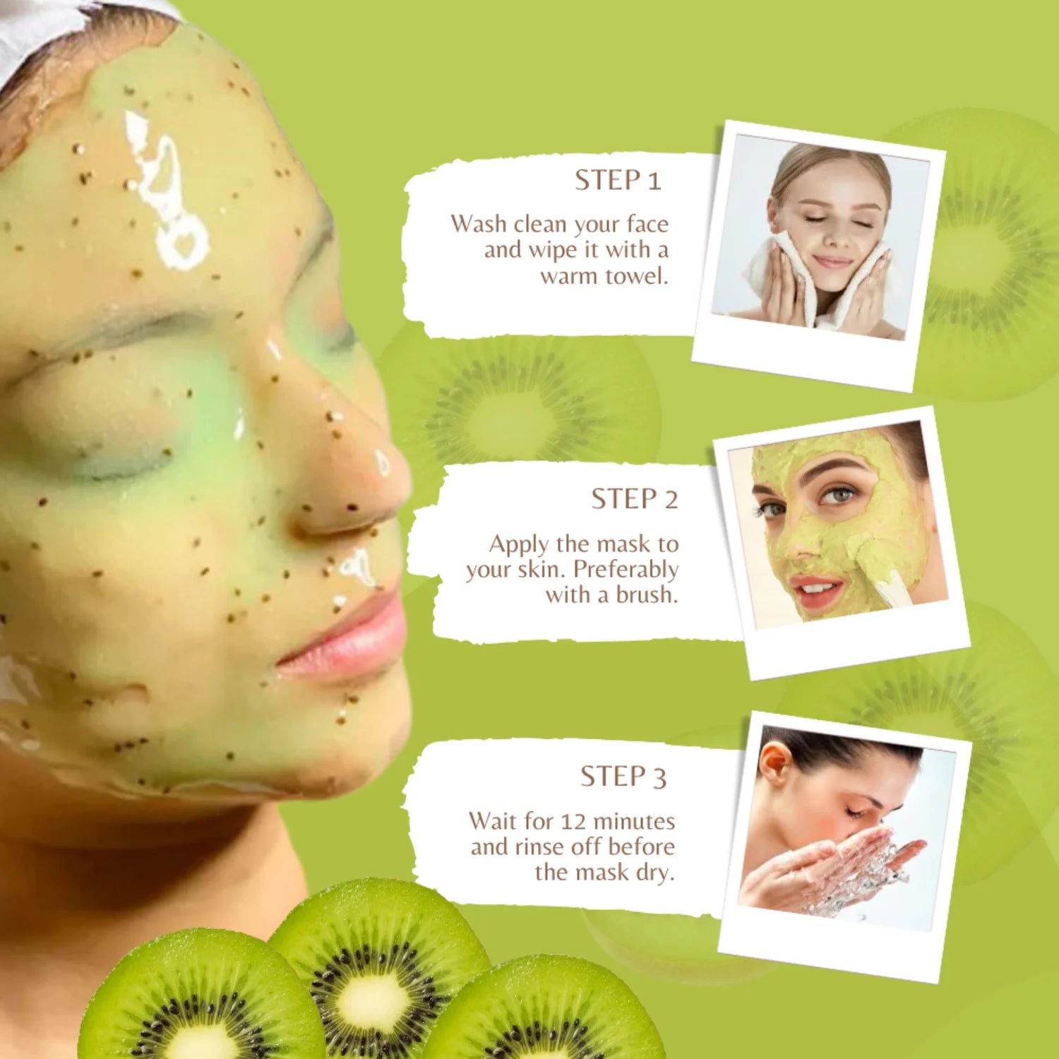 Britain's Beauty Kiwi Jelly Mask - Organic Soothing and Repair Crystal Mask for Radiant Skin, Deep Hydration, and Pore Cleansing, 650g/23 fl.oz