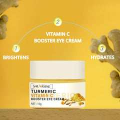Turmeric Vitamin C Booster Eye Cream – Anti-Aging, Dark Circles, Puffiness, Fine Lines, 15g