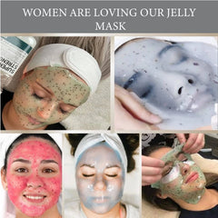 Bamboo Charcoal Jelly Mask - Deeply Cleanses, Shrinks Pores, Hydrates & Refreshes Skin, 250ml - Purifying Peel-Off Facial Mask for Clear, Smooth Skin