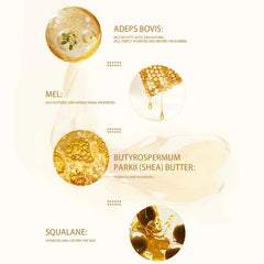 Beef Tallow Lip Balm with Manuka Honey – Natural Lip Moisturiser for Dry, Cracked Lips | Nourishes, Softens & Adds Shine