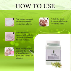 Tea Tree Jelly Mask - Acne Treatment & After-Sun Repair, Hydrating & Soothing Facial Mask for Clear, Glowing Skin - 250ml/8.8oz | Deep Cleansing, Anti-inflammatory, Cooling Effect