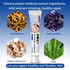 Britains Beauty Herbal Extract Psoriasis Ointment - Relieve Psoriasis, Itching & Fungal Infection - Safe, Non-Toxic, Deep Penetration