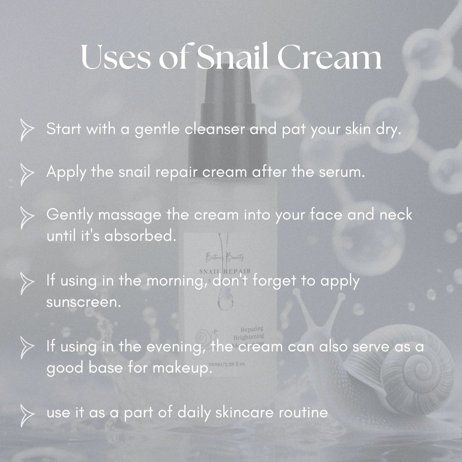 Britains Beauty Snail Repair Essence – Anti-Aging, Hydrating & Brightening Serum with Snail Mucin for Glowing Skin, 100ml