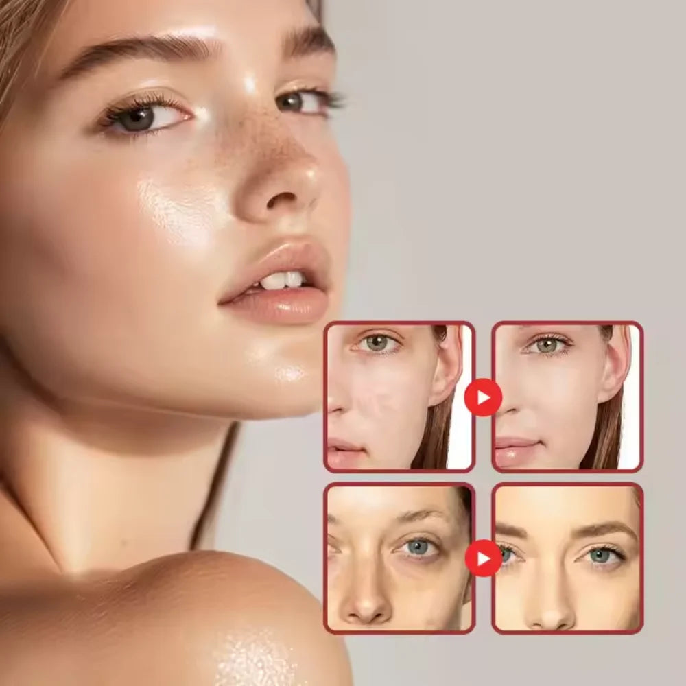 PDRN Ampoule Serum for Skin Repair & Anti-Aging - Brightening & Rejuvenating Korean Skincare Treatment – 5 Vials with Applicator