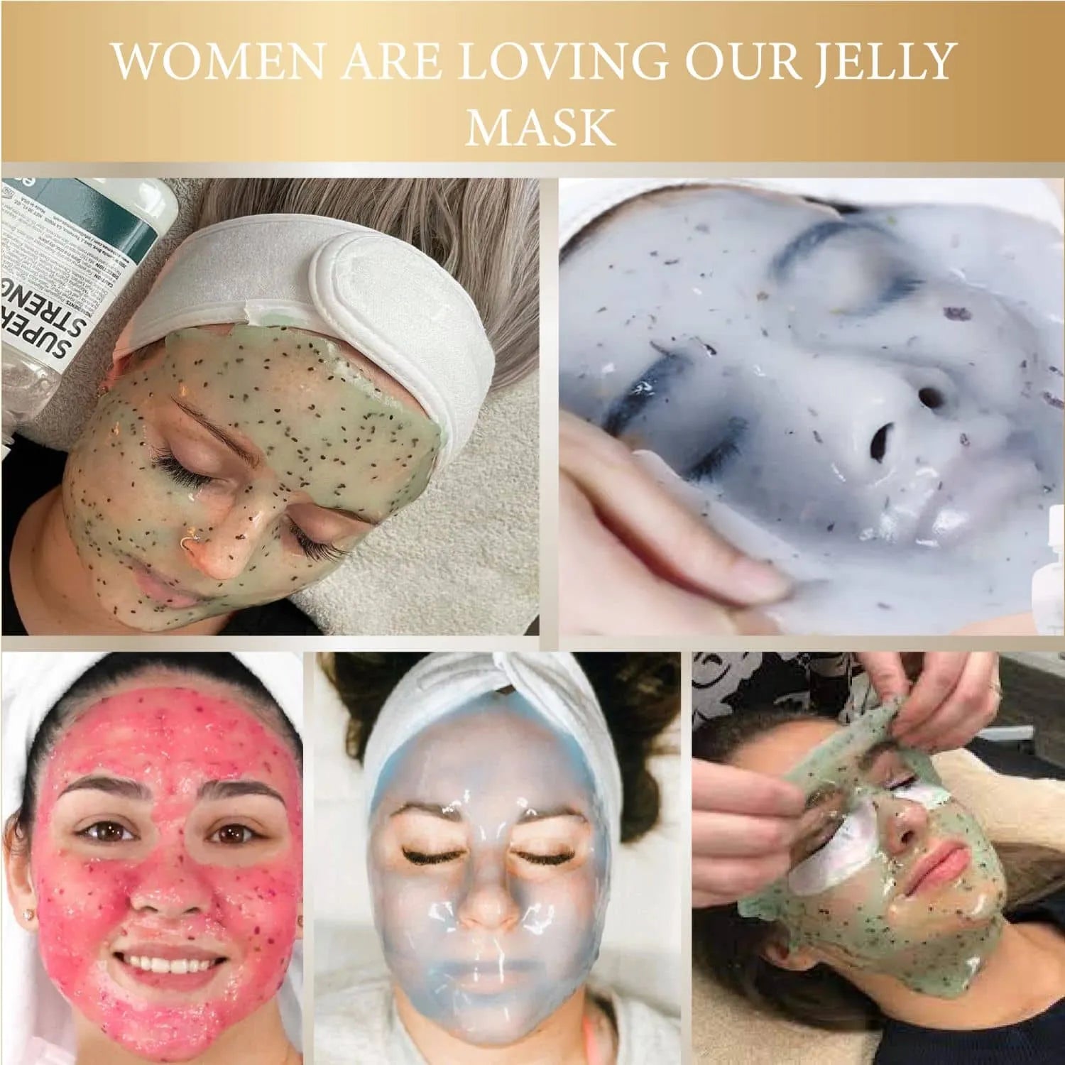 Luxury 24K Gold Jelly Mask - Anti-Aging, Hydrating, and Revitalising Facial Treatment for Radiant Skin - Premium Skincare, Reduces Wrinkles, Fine Lines, and Dark Spots - 250ml